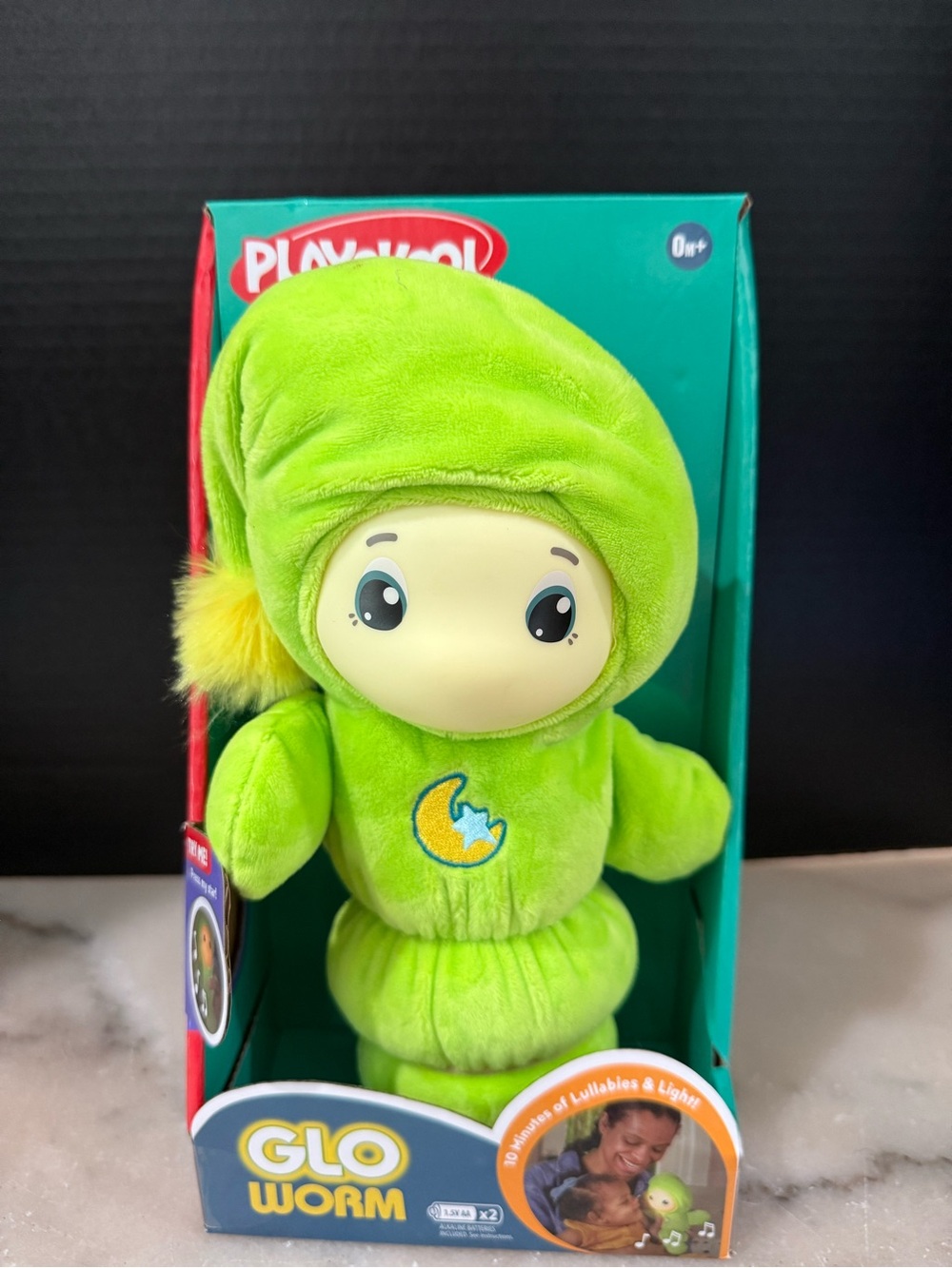 Playskool Classic Glo Worm Plush and Soothing Toy for Babies 0+ NEW